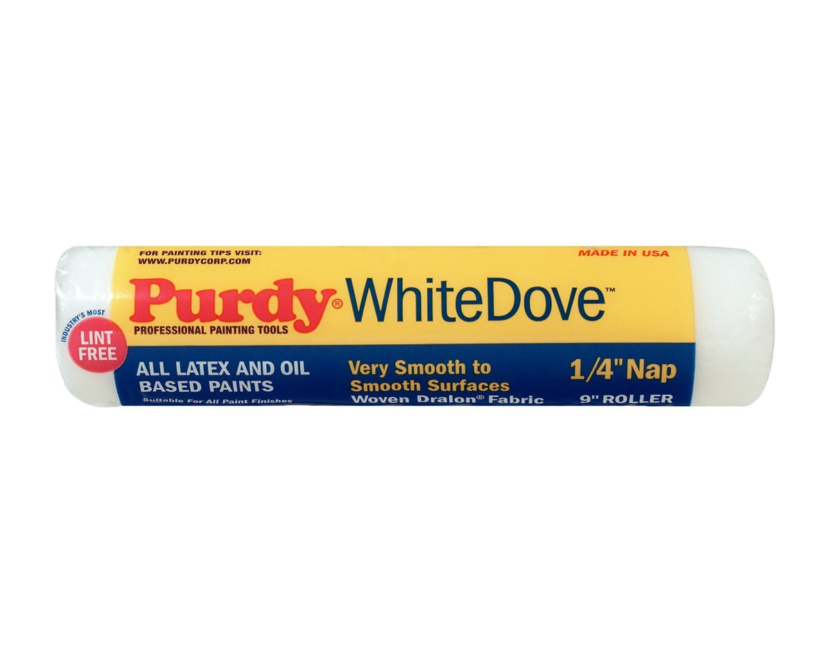 Purdy 140662091 White Dove Smooth Roller Cover, 9" x 1/4"