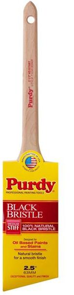 Purdy 144024025 Adjutant Angle Black China Bristle Paint Brush, 2.5"