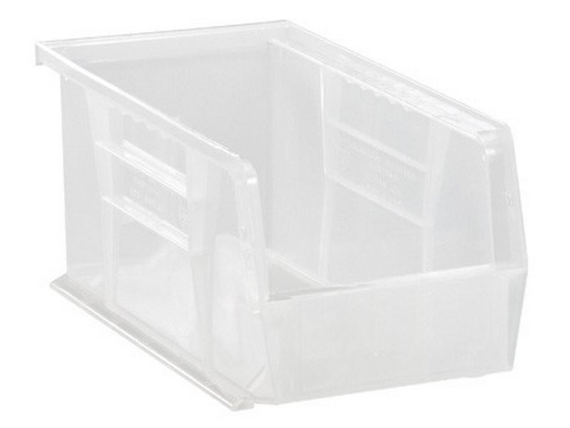 Quantum QUS230CL Ultra Stack and Hang Bin, Clear, 10-7/8"X5.5"X5"