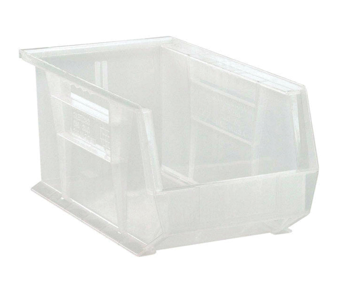 Quantum QUS240CL Ultra Stack and Hang Bin, Clear, 14-3/4" x 8-1/4" x 7"