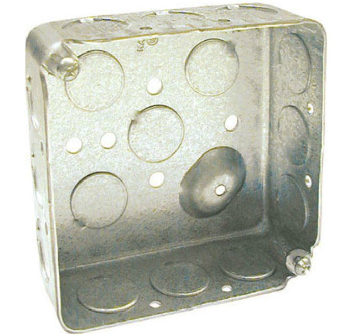 Raco 8190 Drawn Steel Box, 4", 1-1/2", 21.0 Cu. In.