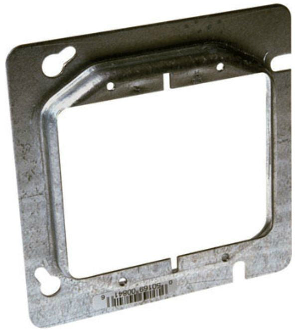 Raco 841 Raised Steel Electrical Box Cover, 4-11/16", 6.5 Cu. In.