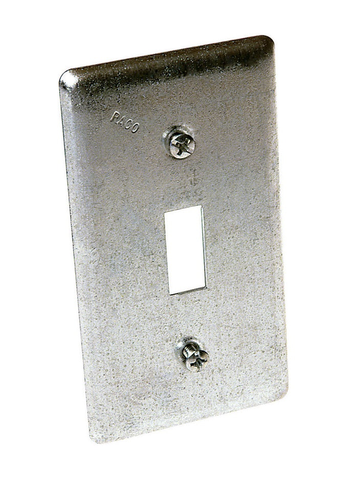 Raco 865 Toggle Switch Utility Box Cover, 4-3/16" L x 2-5/16" W