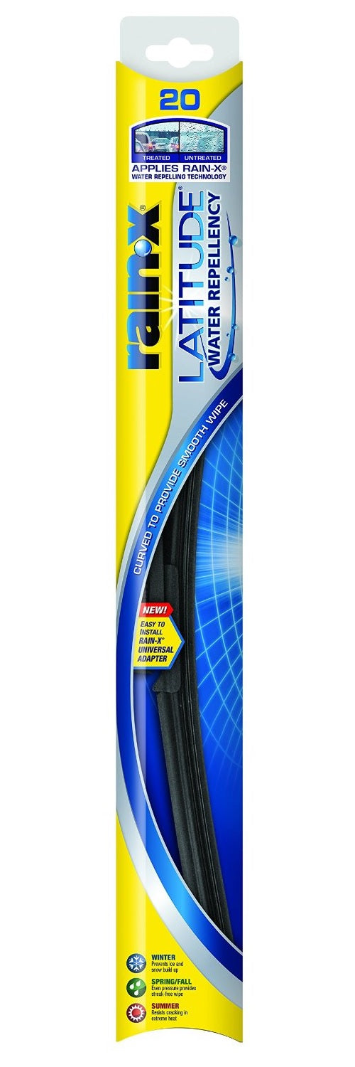 Rain-X 5079277-2 Latitude Water Repellency Wiper Blade, 20", Black