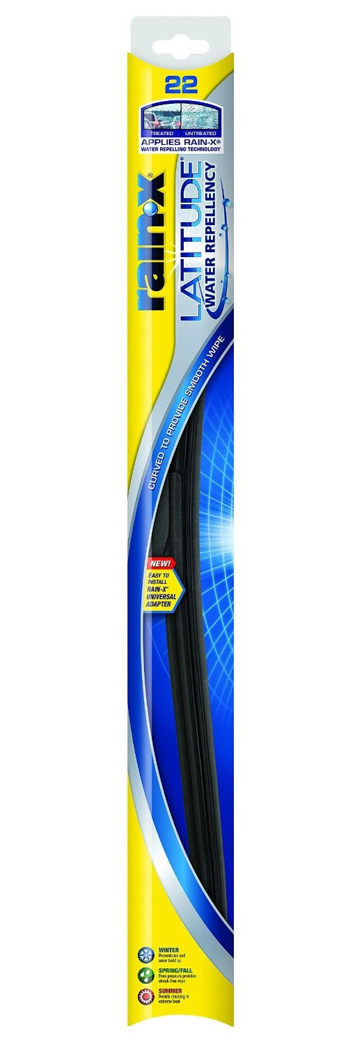 Rain-X 5079279-2 Latitude Water Repellency Wiper Blade, 22", Black