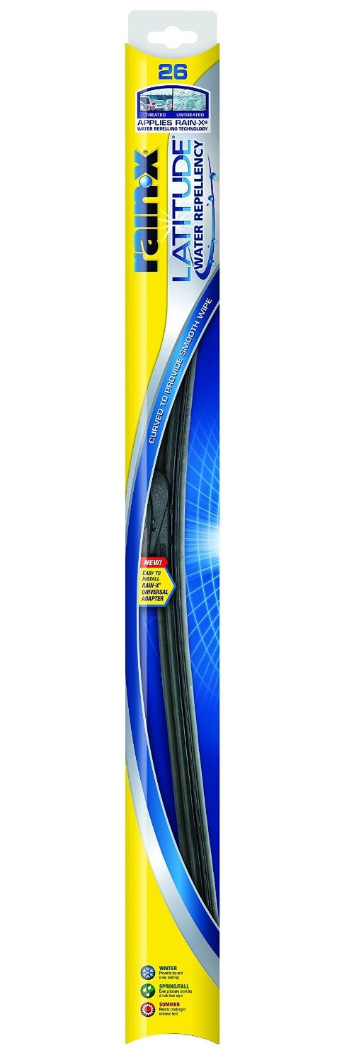 Rain-X 5079281-2 Latitude Water Repellency Wiper Blade, 26", Black