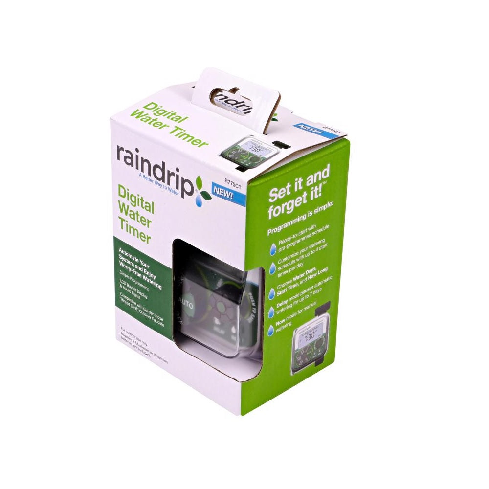 Raindrip R775CT Digital Water Timer, Black