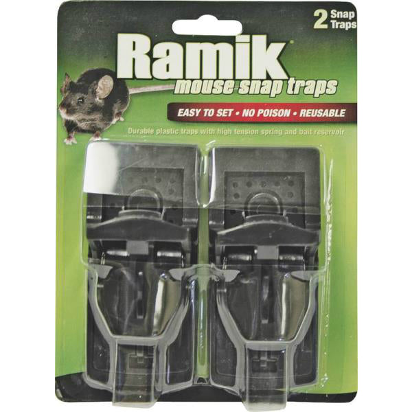 Ramik 116221 Plastic Mouse Snap Traps, Reusable