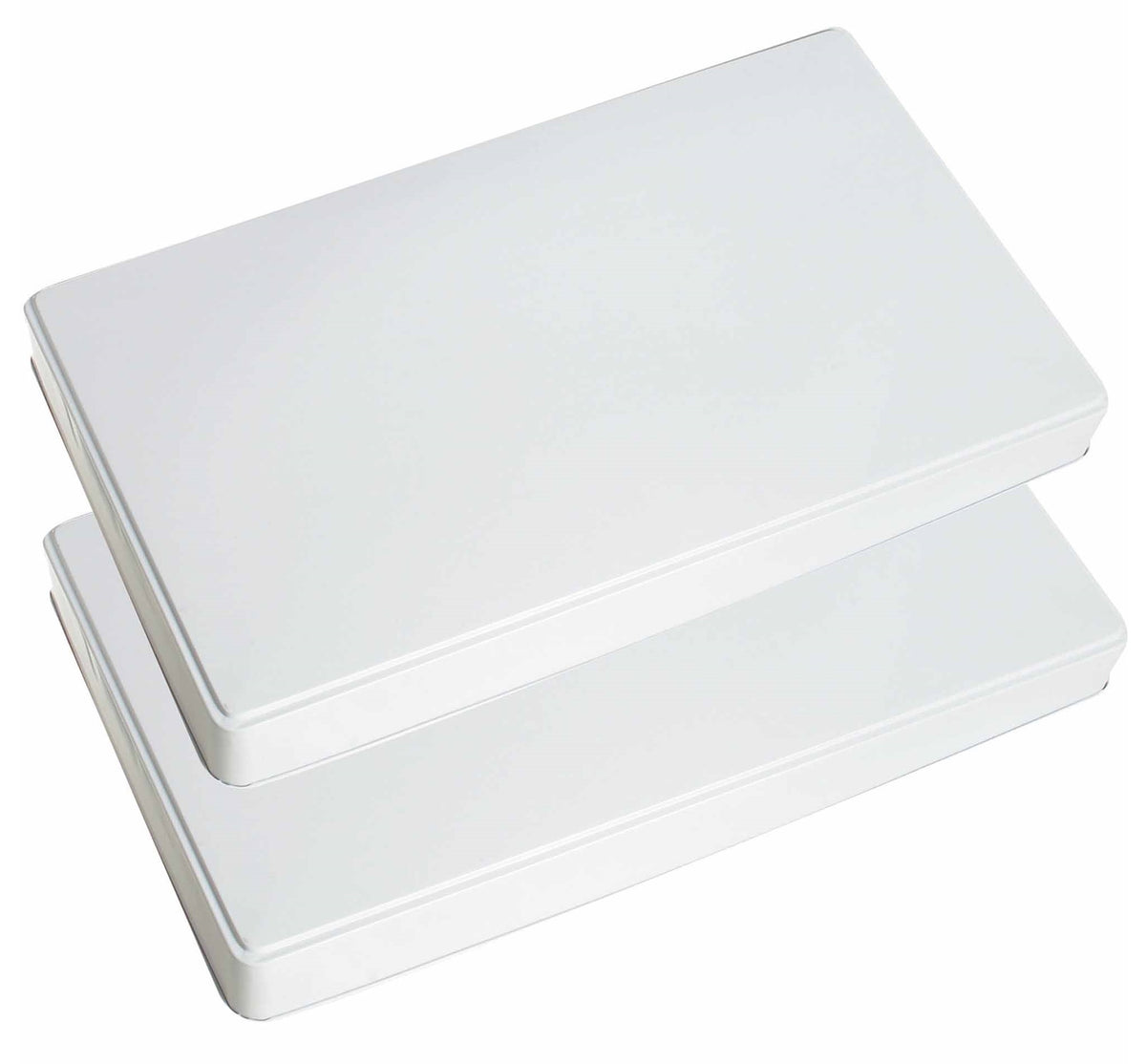 Range Kleen 571 Rectangle Burner Kovers, White, Set of 2