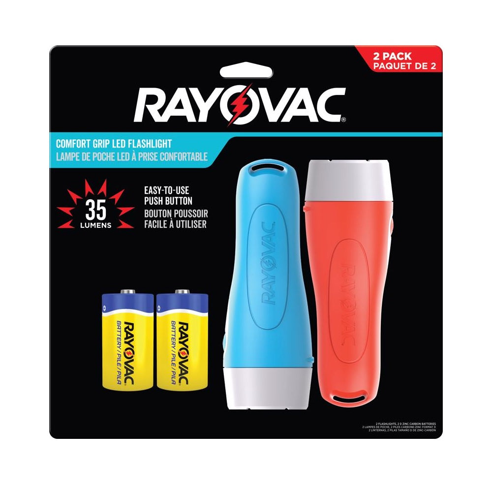 Rayovac ROVGPHH152 Comfort Grip LED Flashlight, 35 Lumens
