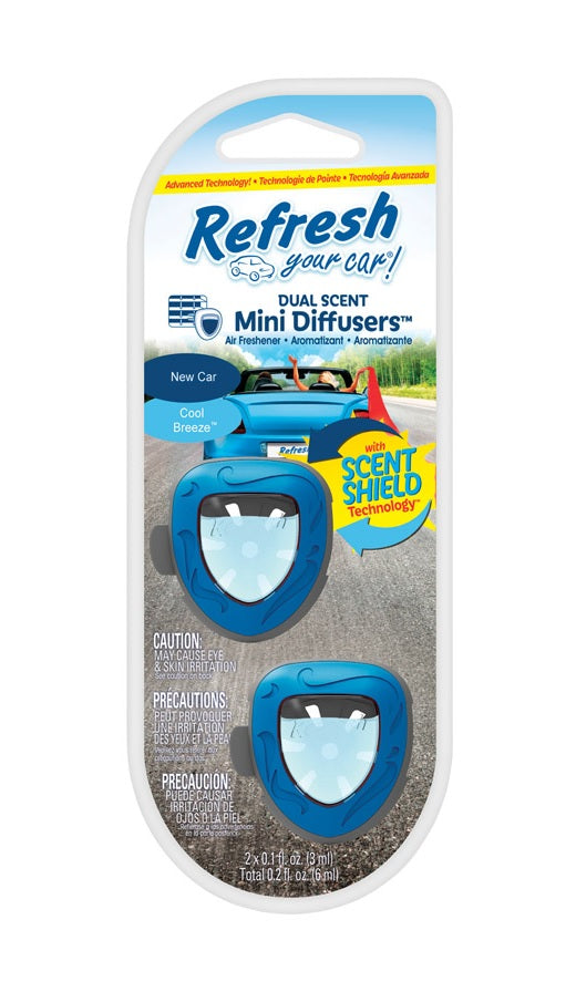 Refresh Your Car! E300877700 Mini Diffusers Car Air Freshener, 0.2 Oz