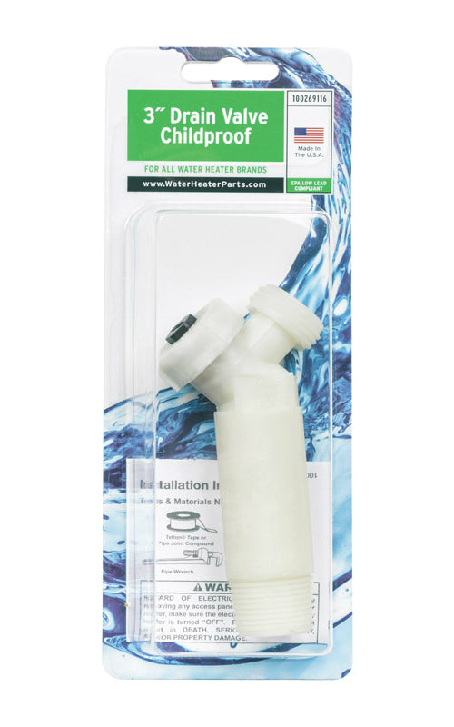Reliance 100269116 Gas or Electric Drain Valve, 3"