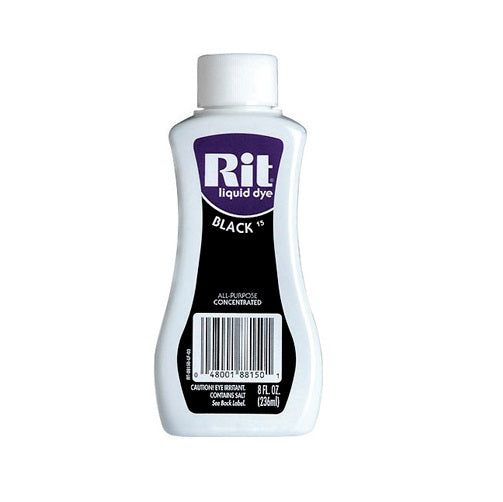 Rit Dye 88159 Liquid Dye, Black, 8 Oz