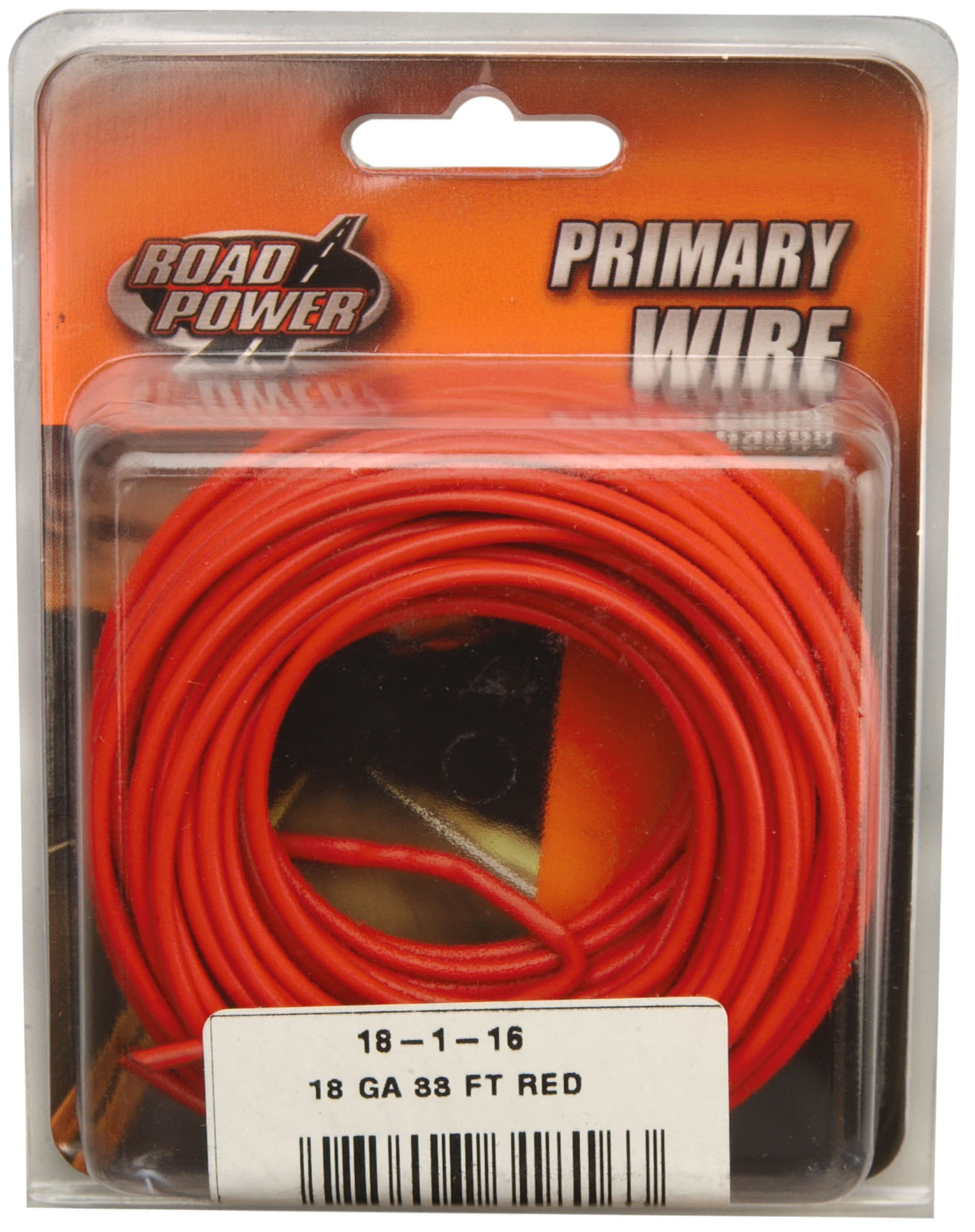 Road Power 55667433 Primary Electrical Wire, 18 Gauge, 33', Red