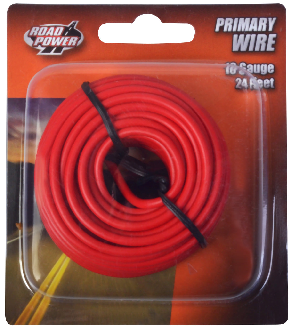 Road Power 55668033 Primary Electrical Wire, 16 Gauge, 24', Red