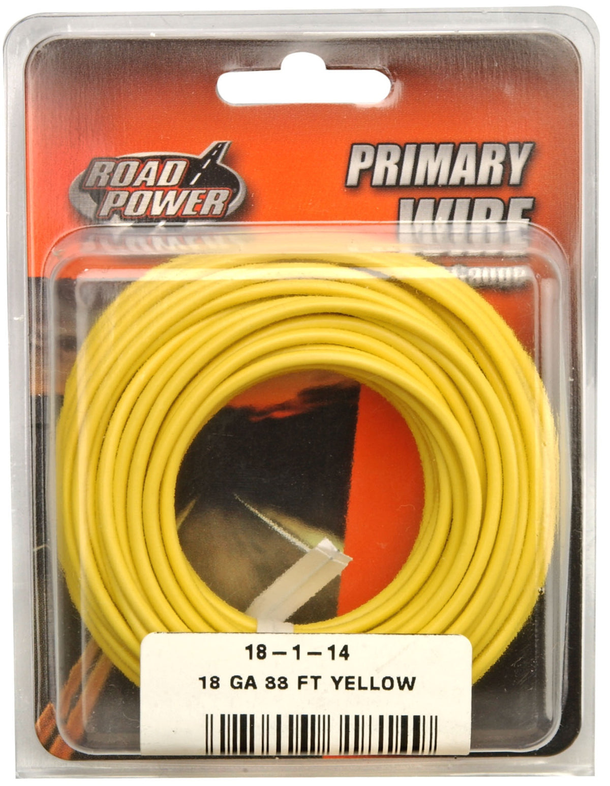 Road Power 55843833 Primary Electrical Wire, 18 Guage, 33', Yellow