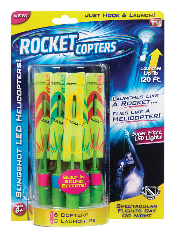 Rocket Copter ROCKCOP LED Helicopters, Assorted Color