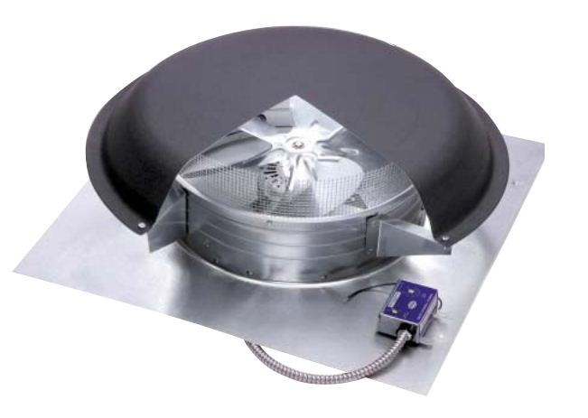 L L Building PR3XDSMWW Roof Mount Power Vent, Aluminum