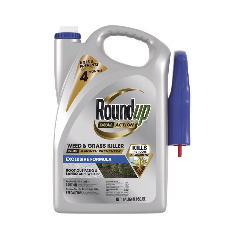 Roundup 5324504 Dual Action Weed and Grass Killer, 1 Gallon
