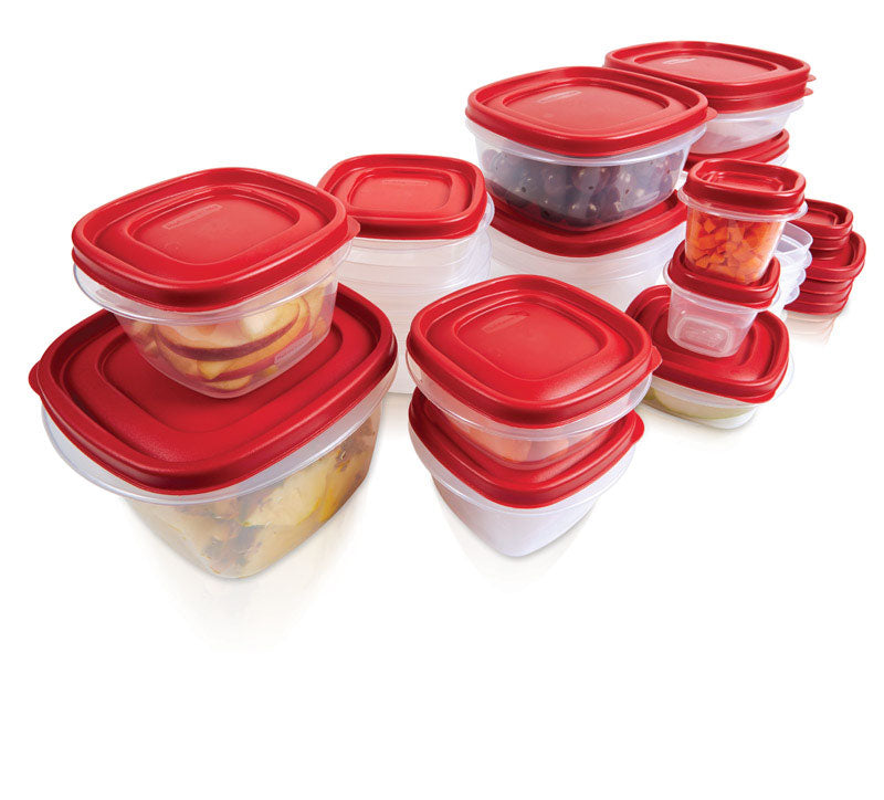 Rubbermaid 2030328 Easy Find Vented Lid Food Storage Container, 3-Cup (4)
