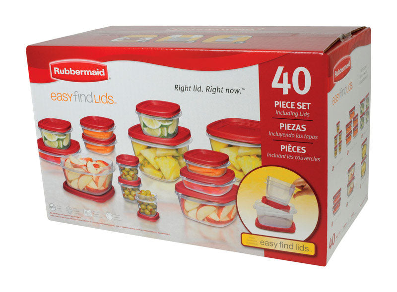 Rubbermaid 2030353 Food Storage Container, Plastic, Clear