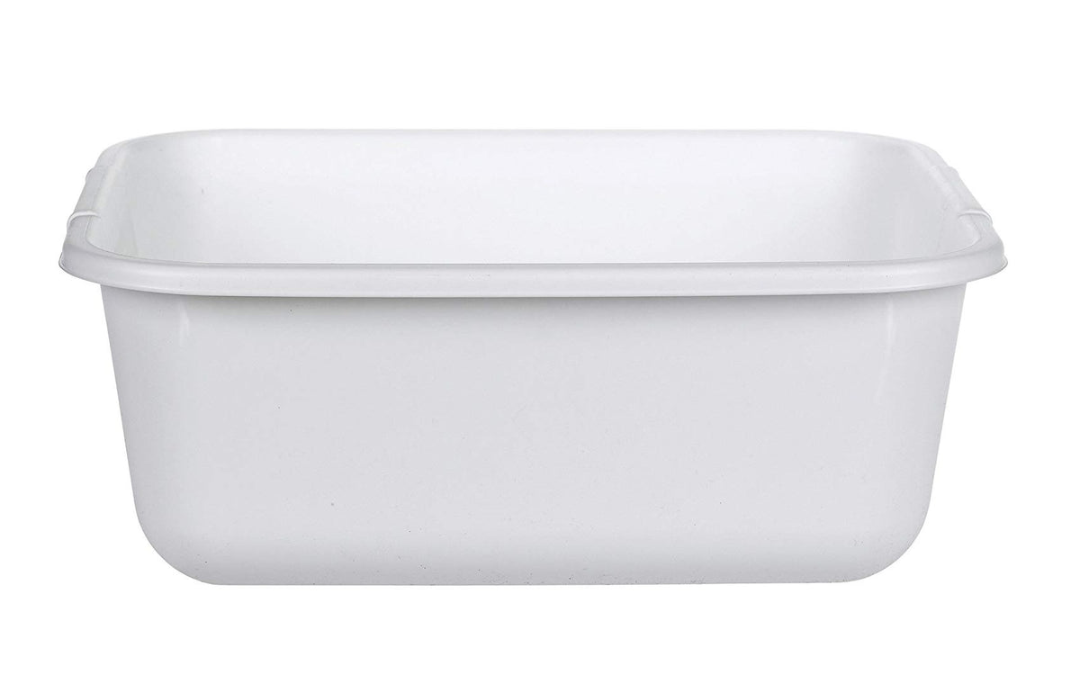 Rubbermaid 2951-AR WHT Rectangle Dish pan 11.4-Quart, White