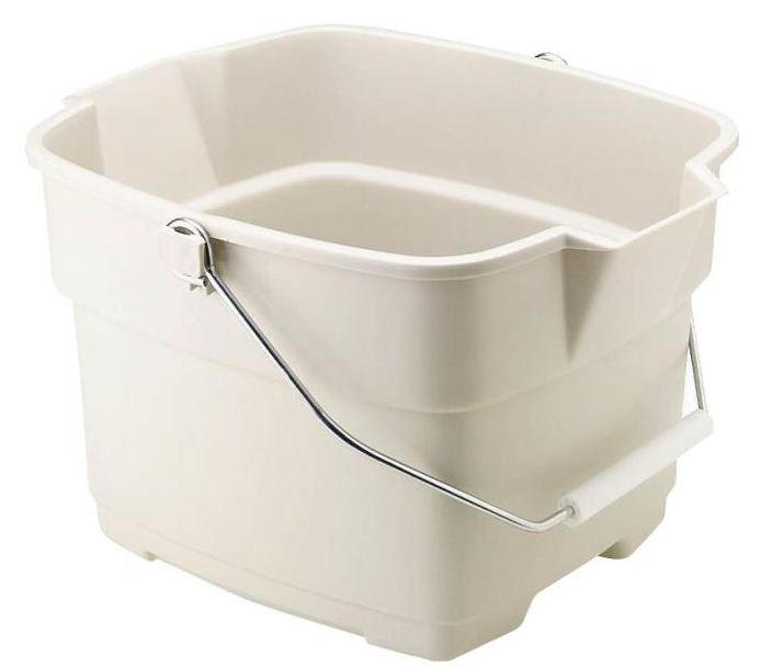 Rubbermaid 287100BISQUE Roughneck Bisque Bucket, 15 Quart