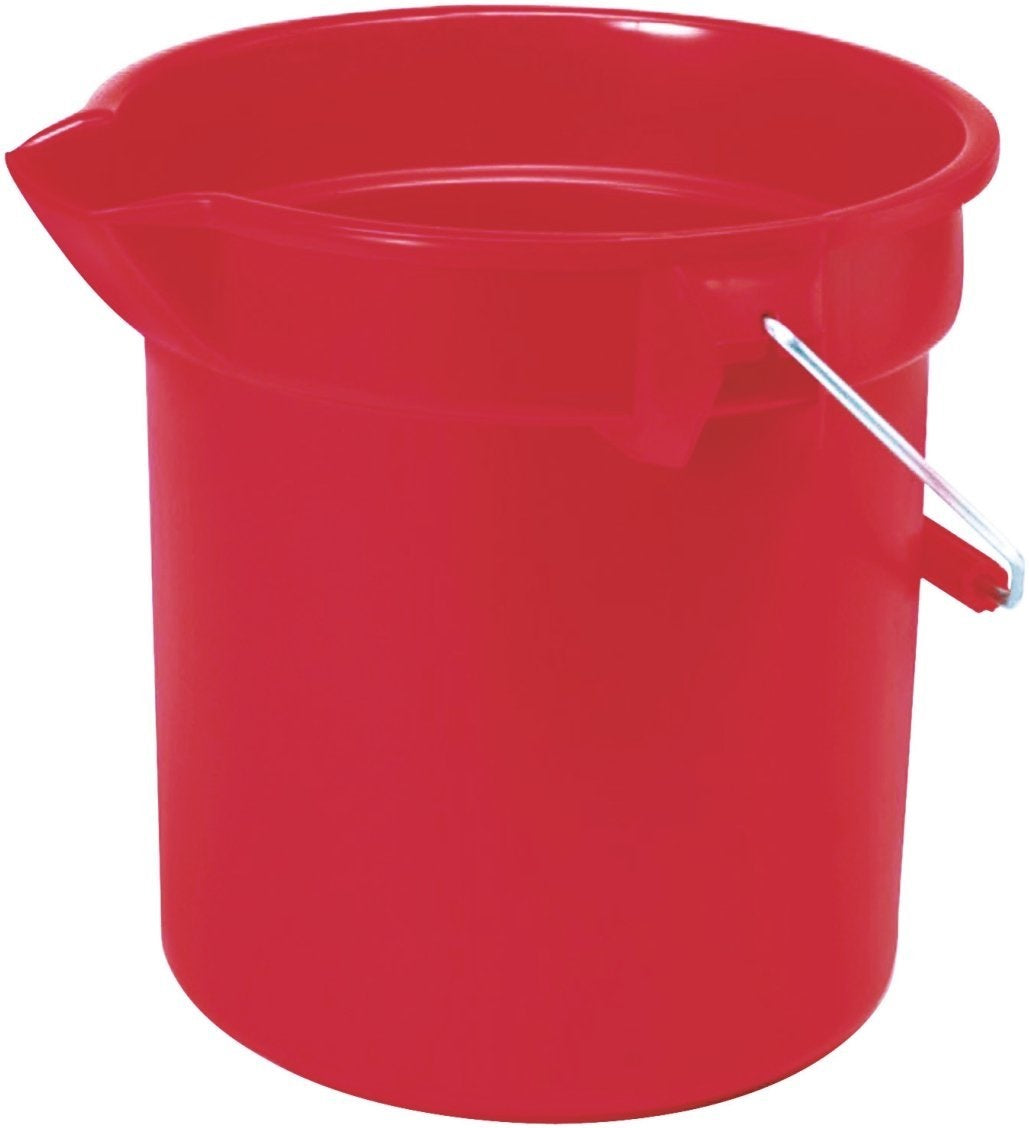 Rubbermaid FG2963PRRED Professional Plus Round Bucket, 10 Quart
