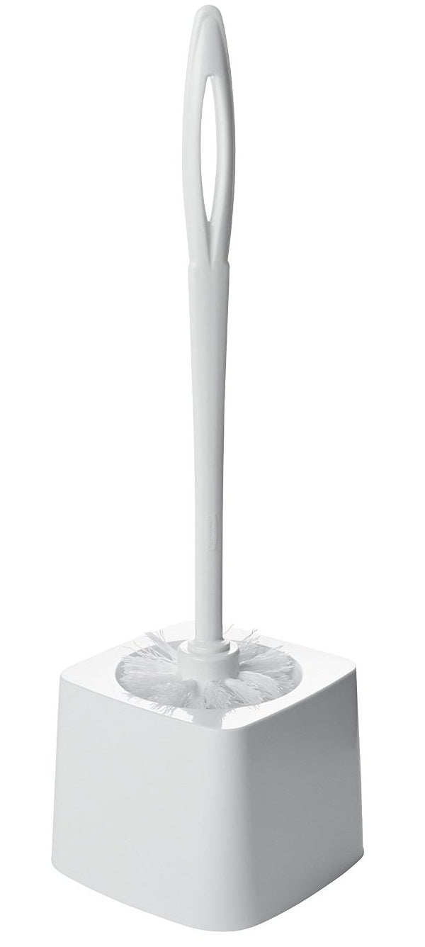 Rubbermaid FG631000WHT Toilet Bowl Brush With Plastic Handle, White