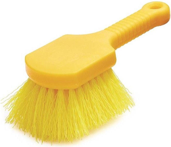 Rubbermaid FG9B2900YEL Plastic Handle Utility Brush, 8", Yellow