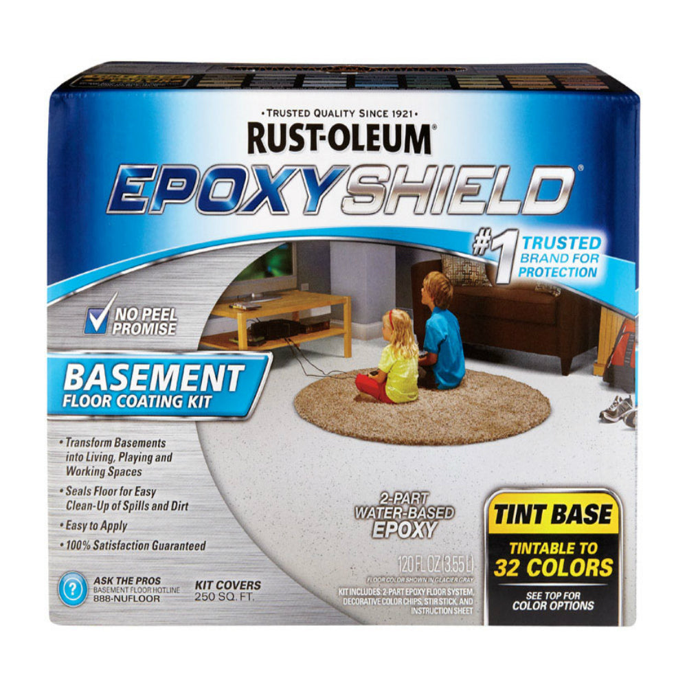 Rust-Oleum 225446 Epoxy Shield Basement Floor Coating Kit, 2 Gallon