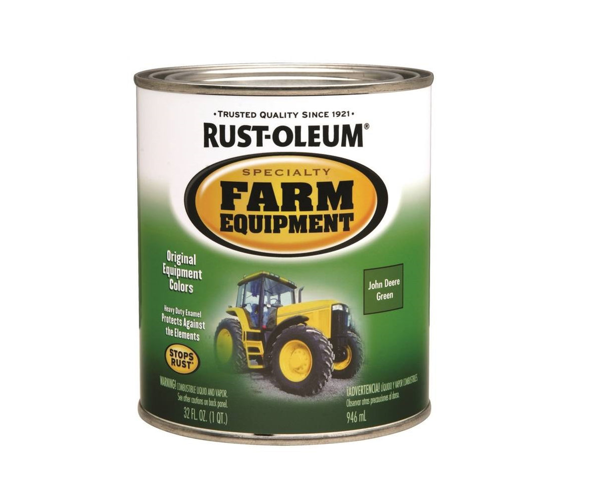 Rust-Oleum 280108 Specialty Farm Equipment Enamel, Green, 1 Quart