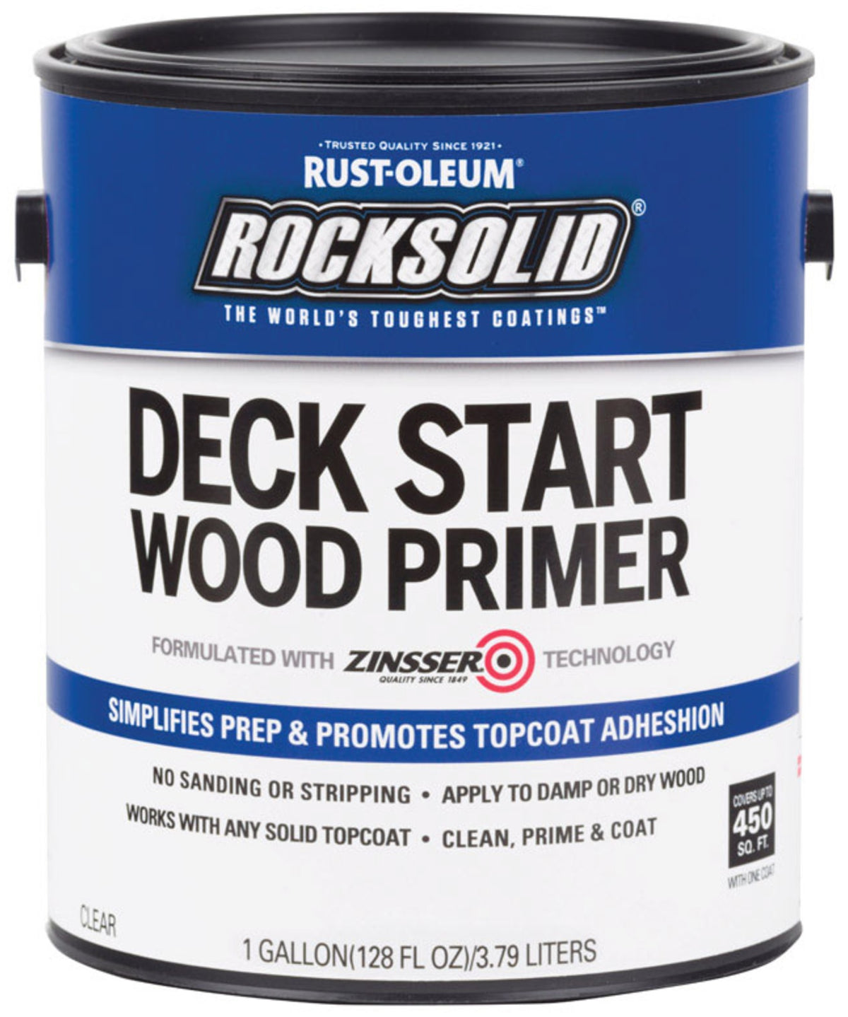 Rust-Oleum 312283 RockSolid Deck Start Wood Primer, 1 Gallon