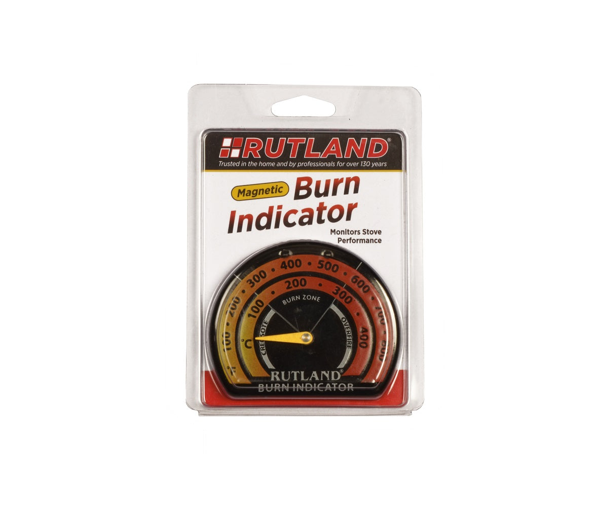 Rutland 701 Magnetic Stove Pipe Thermometer, 100°F to 800°F, Yellow-Orange