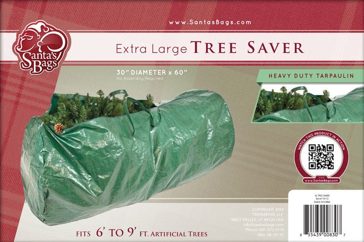 Santa's Bags SB-10172 Large Tree Saver, 7.5', Green