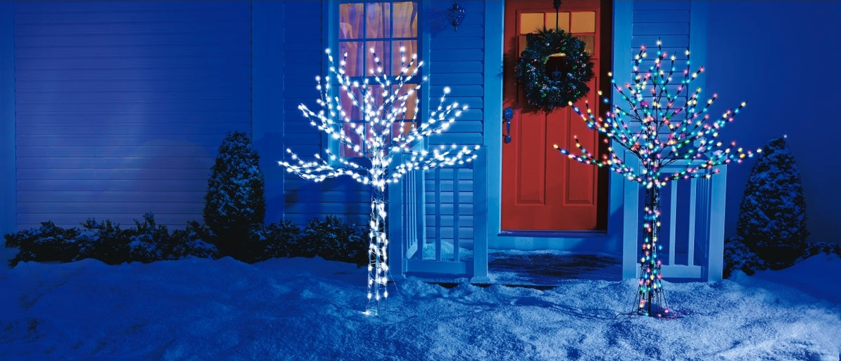 Santa's Best 7407200 LED Branch Tree Silhouette, 6', Multicolored, Metal