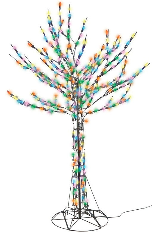Santa's Best 7407200 LED Branch Tree Silhouette, 6', Multicolored, Metal