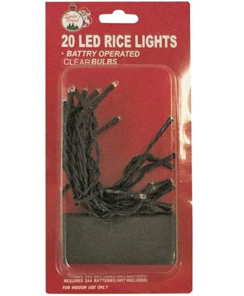 Santa's Forest 03808 LED String Lights, Clear