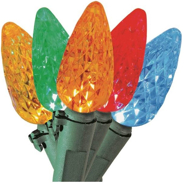 Santa's Forest 09520 C6 LED String Light Set, Multi Color, 25 Light