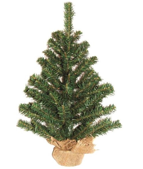 Santas Forest 11118 Christmas Tree With Burlap Base, 18"