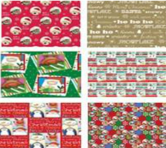 Santas Forest 68705 Jumbo Fun Giftwrap, 40" x 83"