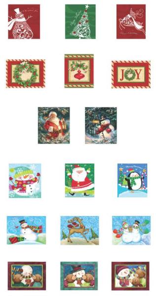 Santas Forest 69631 Gift Boxes Nested Large 6 Asst