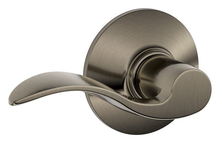 Schlage F10VACC620 Accent Passage Lever, Antique Pewter