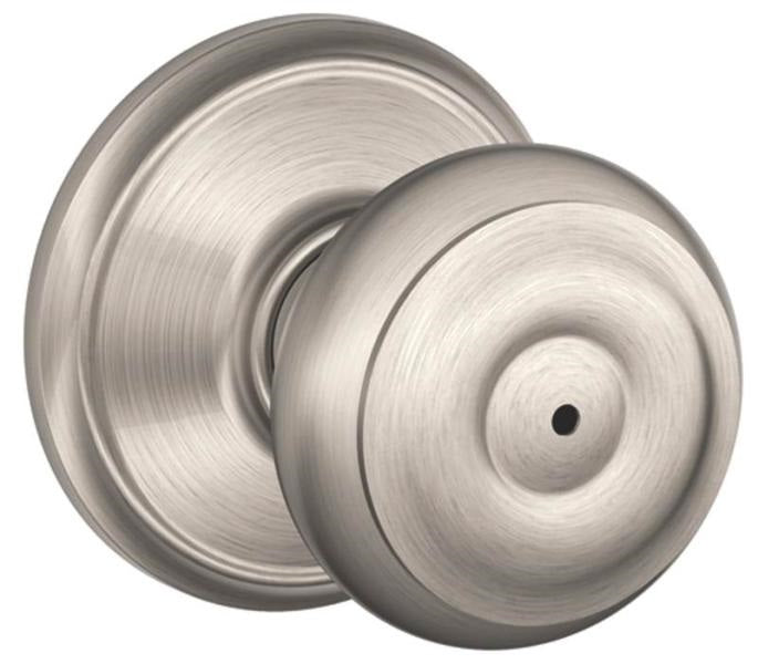 Schlage F40VGE0619 Privacy Latch, Satin Nickel, 1-3/8", 2-3/8" or 2-3/4"