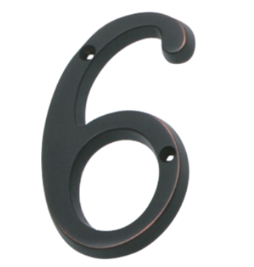 6 Num. Home Classic House Number 6, Aged Bronze, low price, best construction ...