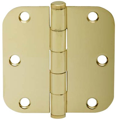 Schlage SC3P1011F-605E Radius Corner Hinge, Bright Brass