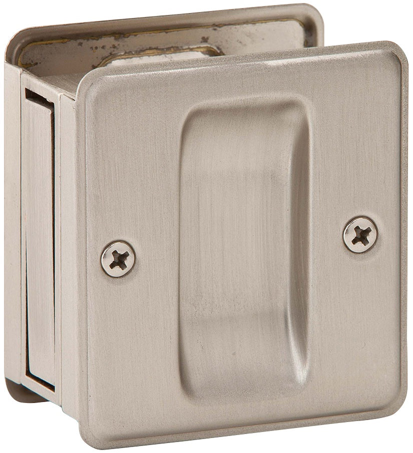 Schlage SC990B-619 Sliding Pocket Door Pull, Satin Nickel