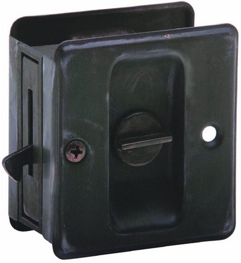 Schlage SC991B-716 Slidinig Door Lock - Aged Bronze