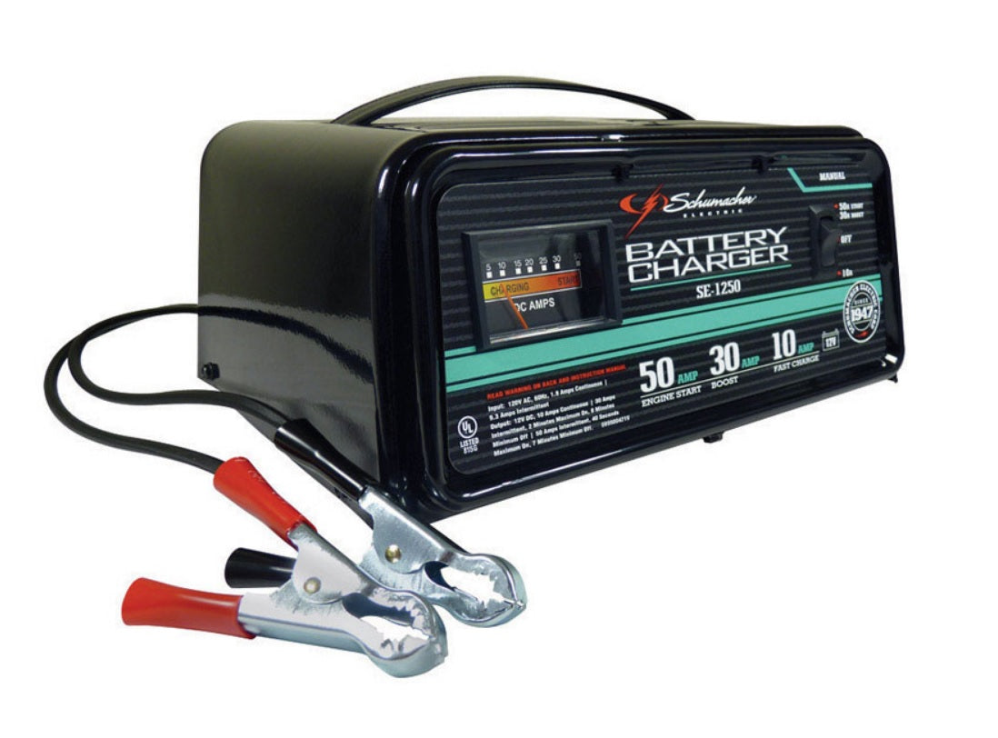 Schumacher SE12-50 Manual Traditional Battery Charger, 10/30/50 Amp