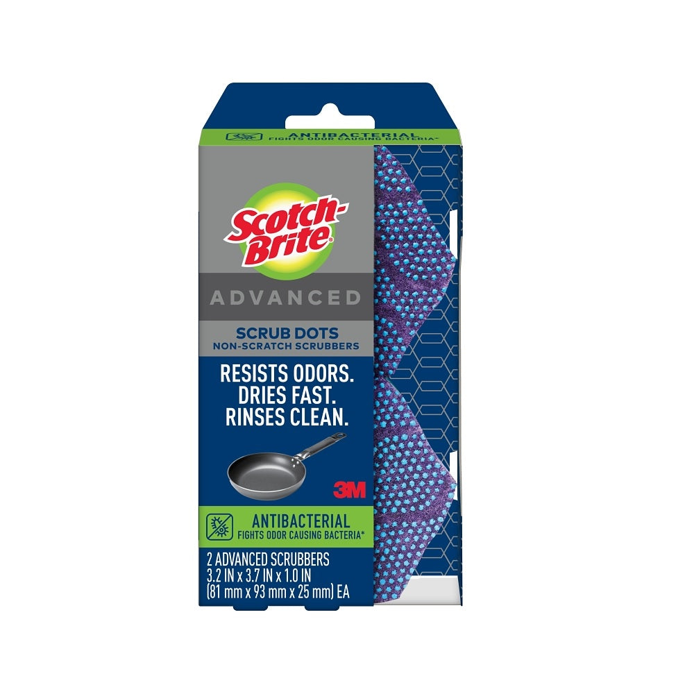 Scotch-Brite SDA-2 Scrub Dots Anti-Bacterial Non-Scratch Scrubber